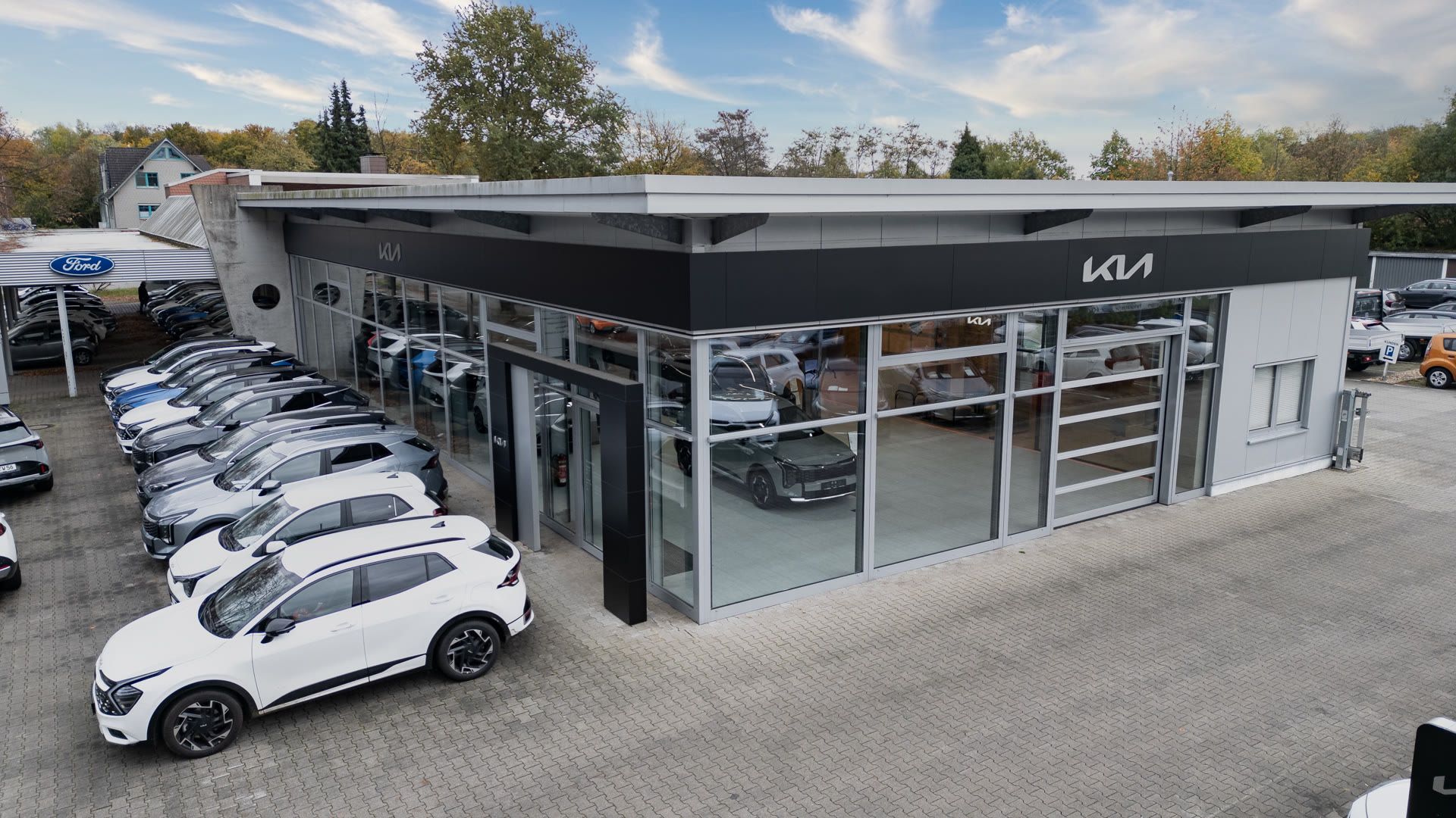 Autohaus Wagner Luftaufnahme